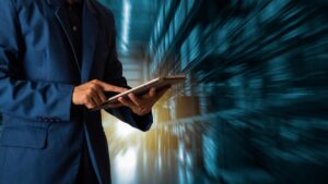Man Checking Reporting and Auditing