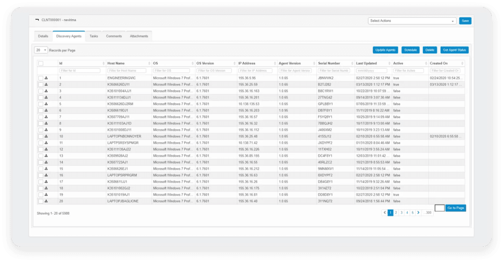 Virima’s software license metering capability