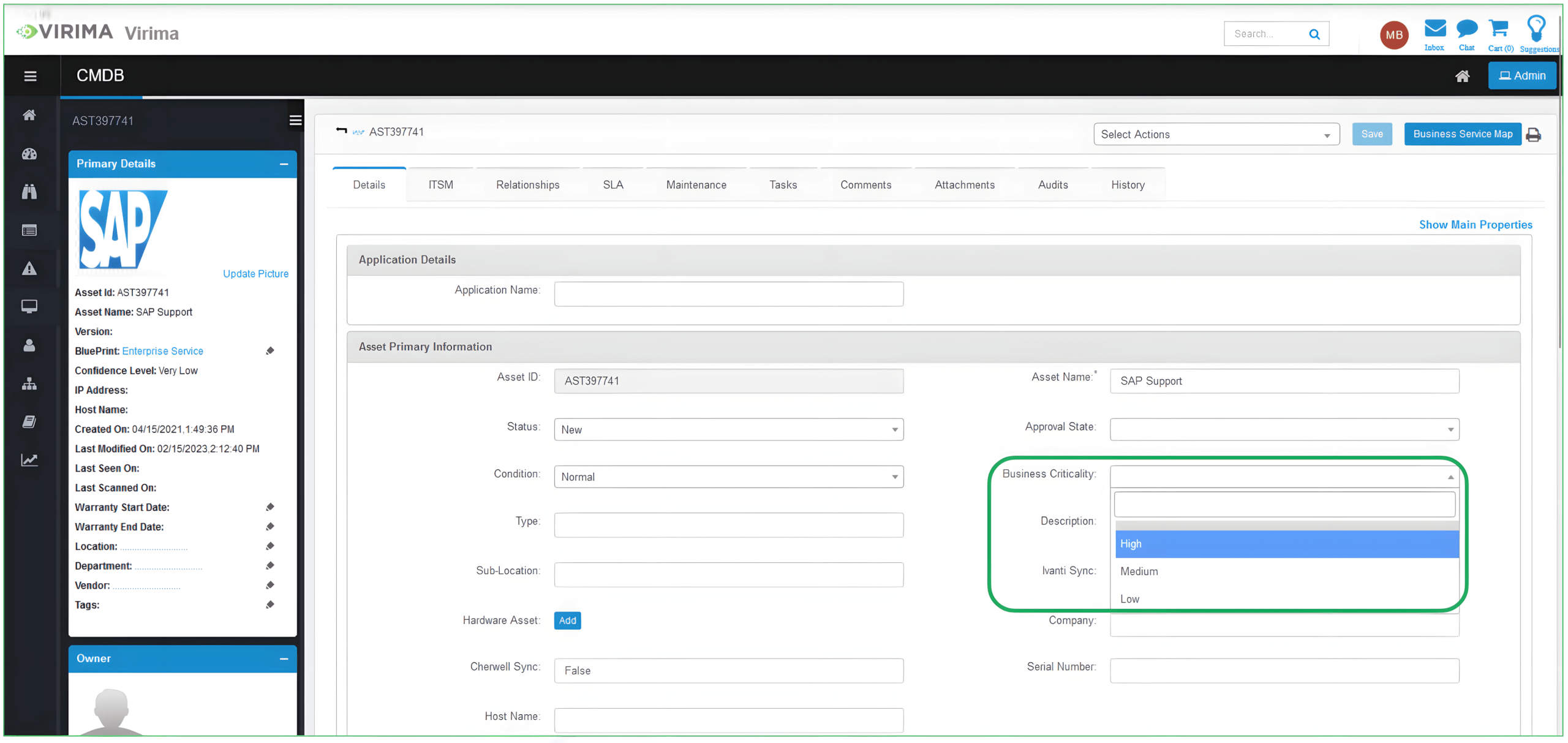 Virima ITAM and CMDB Completeness