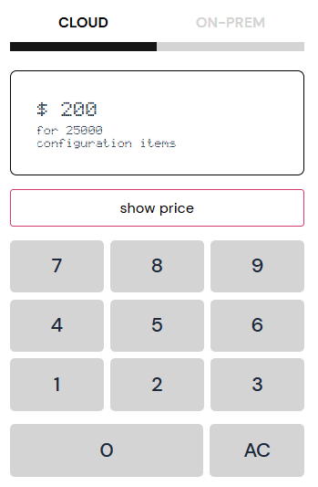 Cloudaware CMDB pricing example