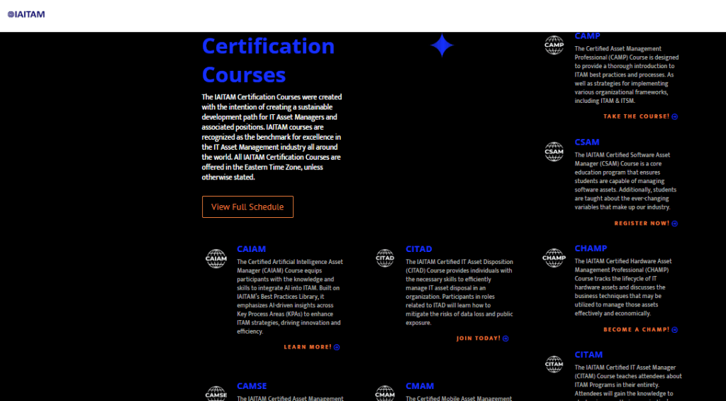 IAITAM ITAM training course