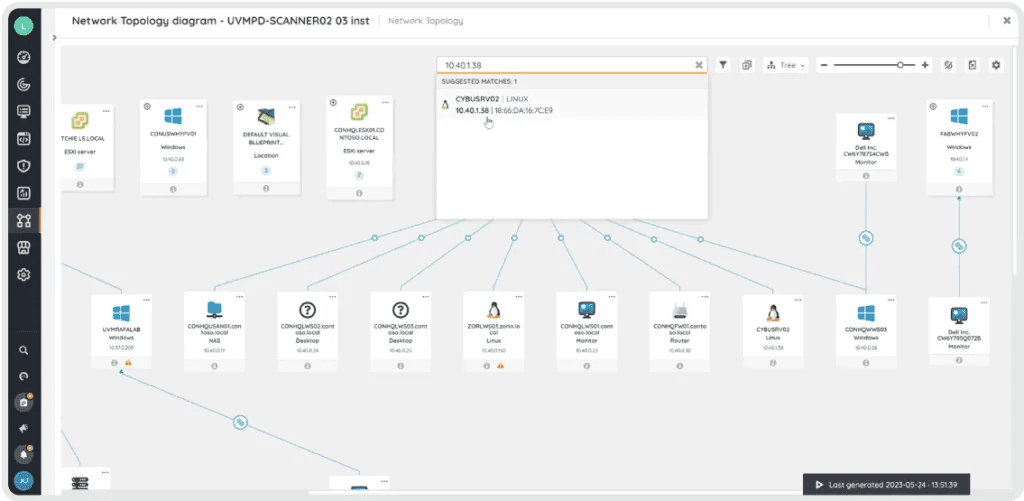 Lansweeper application dependency mapping tool  