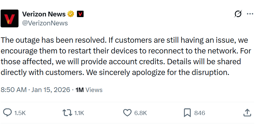 Verizon news