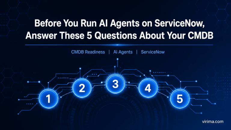 Before You Run AI Agents on ServiceNow, Answer These 5 Questions About Your CMDB