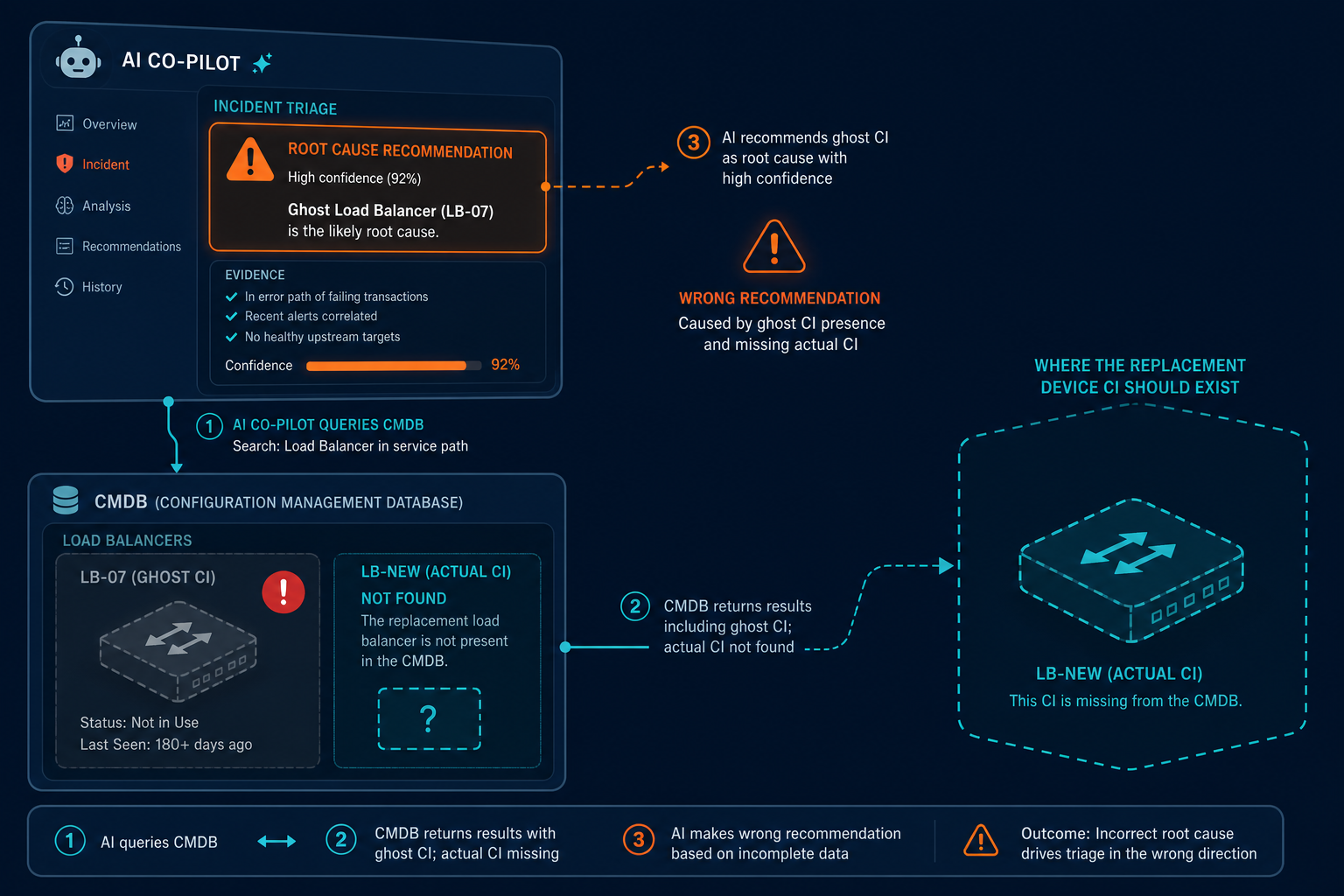Conceptual Diagram Showing An Incident T — Virima Ai Incident Management Copilot Cmdb Accuracy