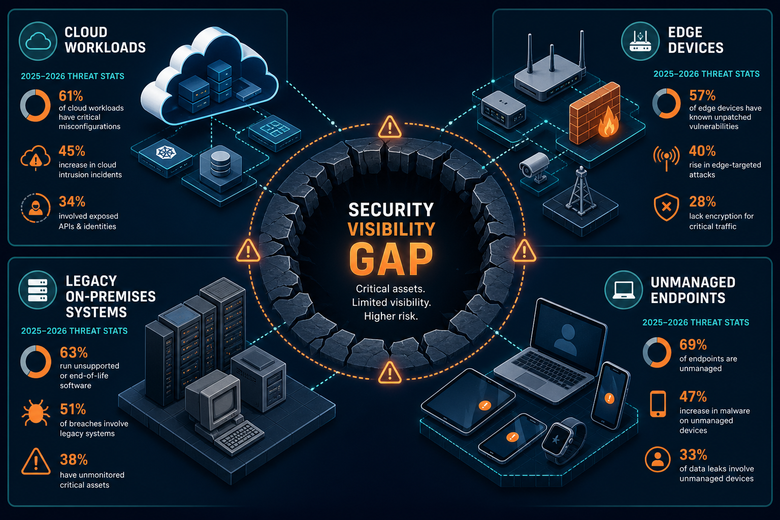Conceptual Diagram Showing Four Blind Sp Conceptual Diagram Showing Four Blind Sp — Virima Cybersecurity It Asset Visibility Cmdb
