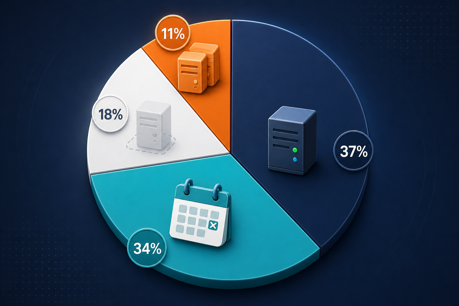 Pie Chart Day 1 Ci Health — Virima Inherited Cmdb Data Quality Audit