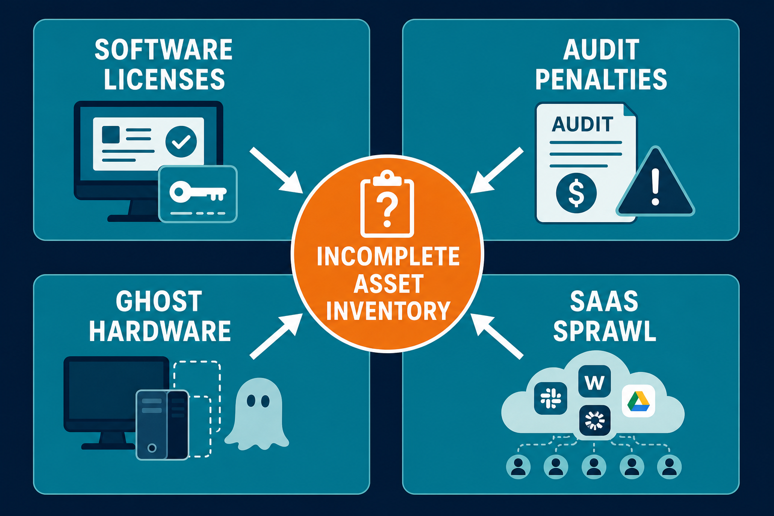 Four Quadrant Diagram Showing The Four M — Reduce It Asset Management Costs