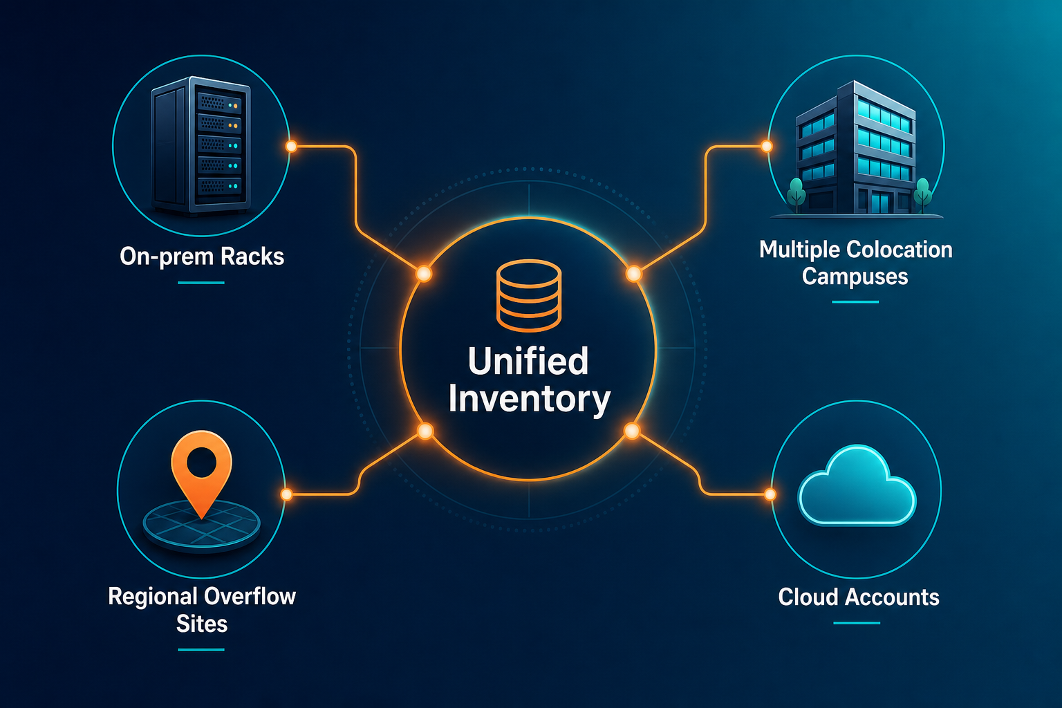 Conceptual Diagram Showing A Single Conf Conceptual Diagram Showing A Single Conf — Hybrid Cloud Asset Visibility Dublin Data Centers