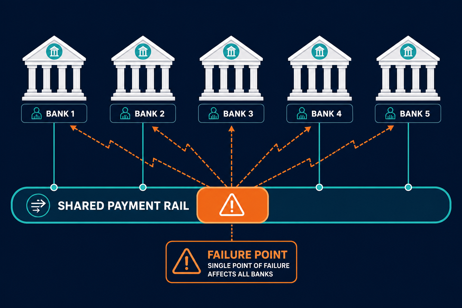 Illustrative Diagram Of A Shared Payment Illustrative Diagram Of A Shared Payment — Cmdb Fca Operational Resilience London