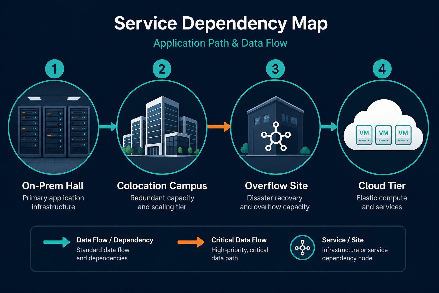 Conceptual Diagram Of A Service Dependen Conceptual Diagram Of A Service Dependen — Hybrid Cloud Asset Visibility Dublin Data Centers