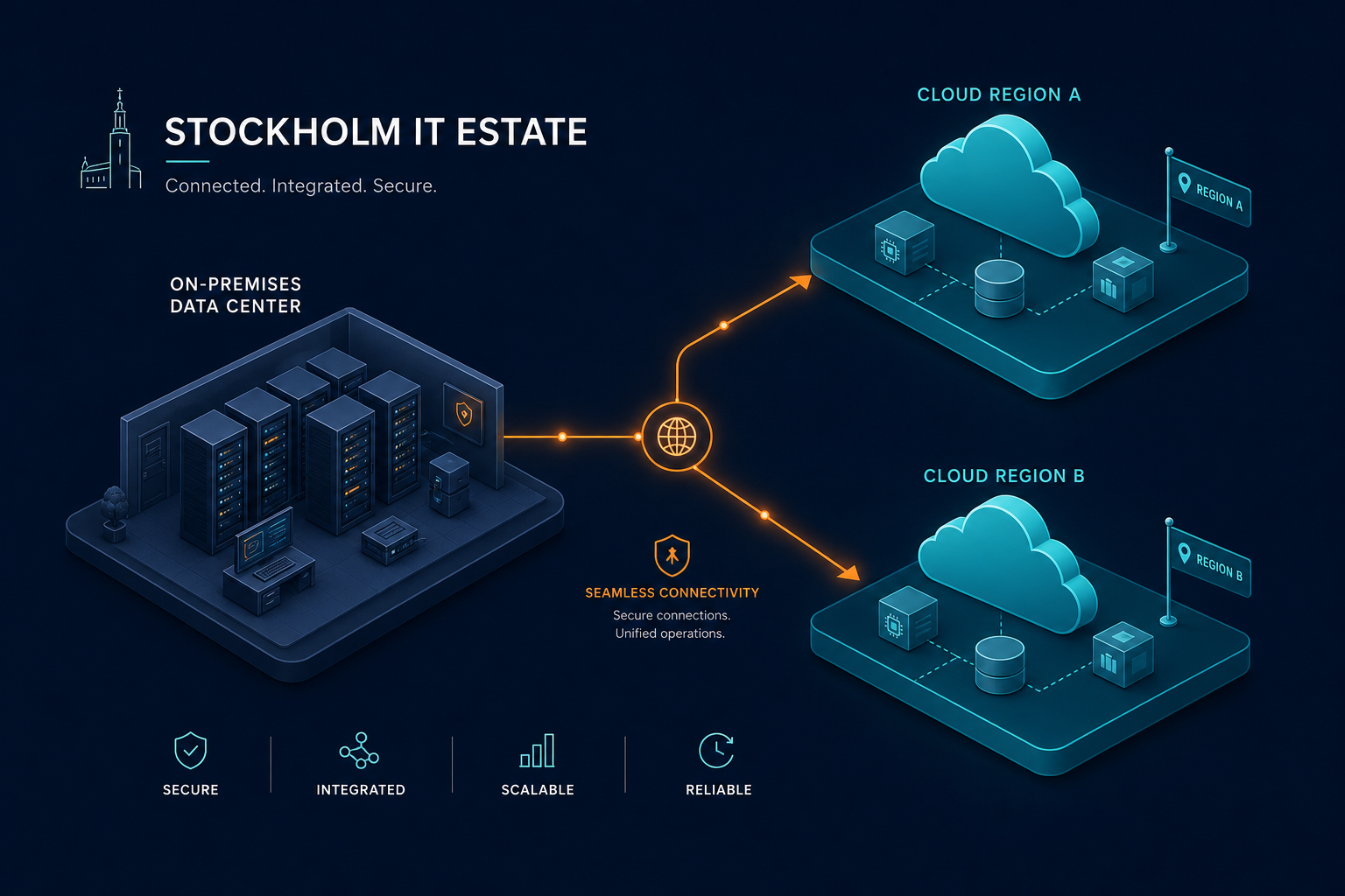 Conceptual Map Showing A Stockholm Based Conceptual Map Showing A Stockholm Based — Cmdb Hybrid Cloud Visibility Stockholm